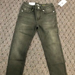 NWT 7 for all mankind kids charcoal jeans